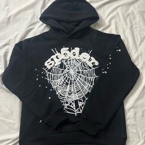 Sp5der OG Web Hoodie Black